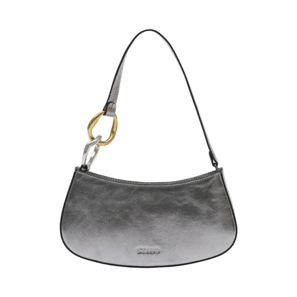 STAUD Ollie Skuldertaske - Tasker - Dame - Grå - ONE SIZE - Uld