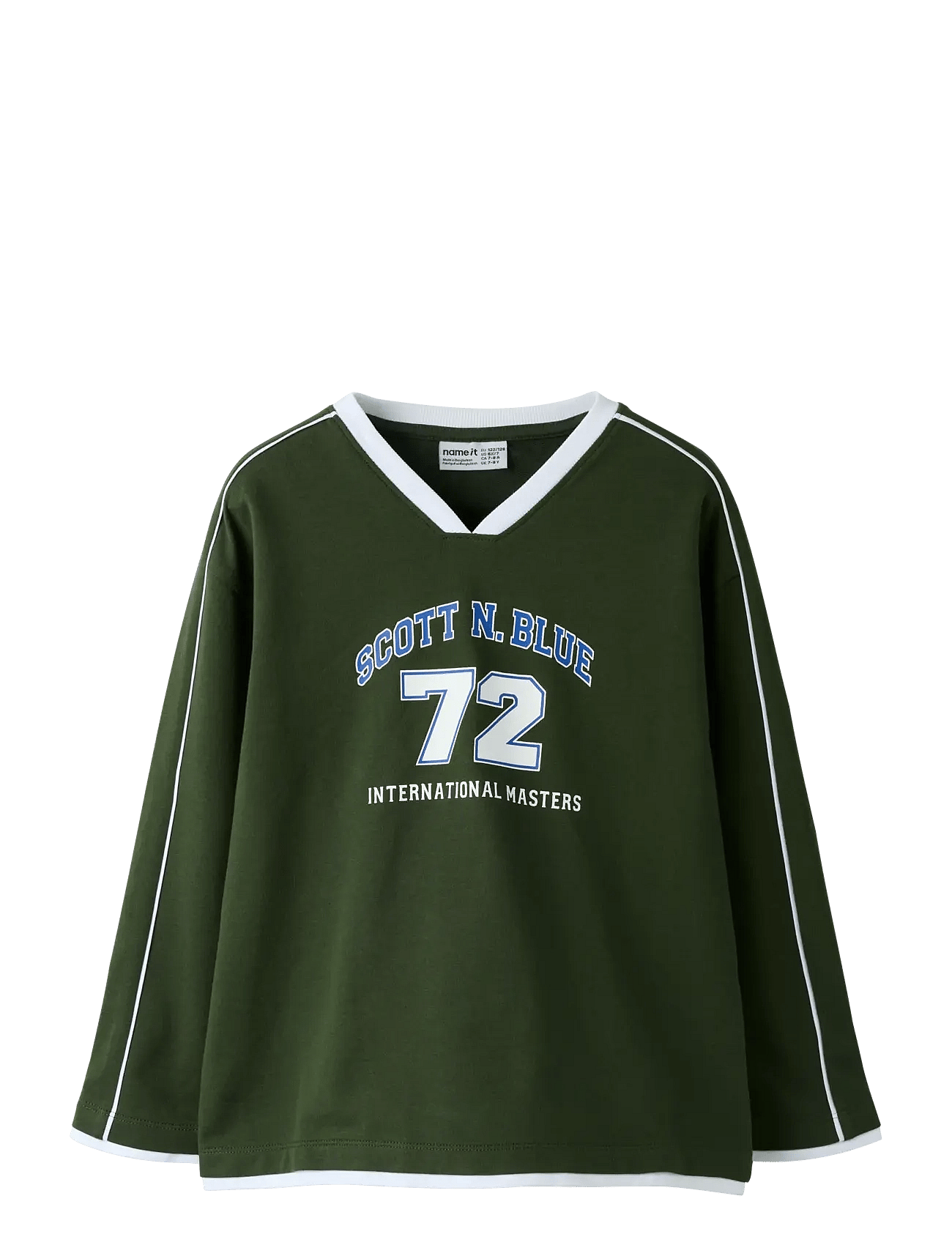 name it Nkmfred Ls Rlx Light Swe Unb - Khaki green - 146-152