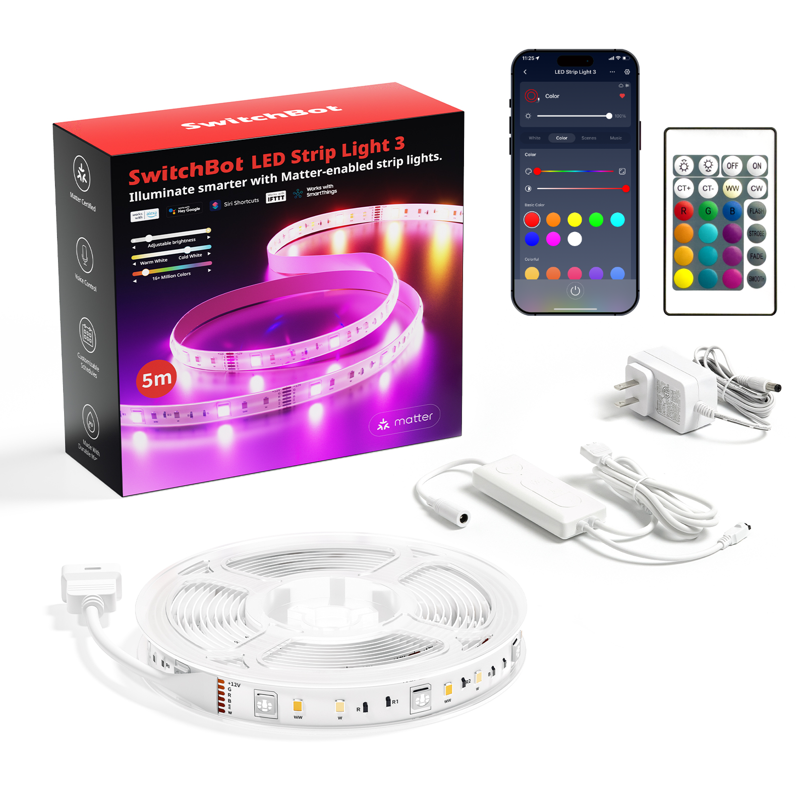 SwitchBot LED Strip Light 3 - Led Strip Light 3 + Floor Lamp