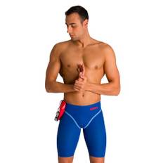 ARENA Men's Standard Powerskin Carbon Core FX Jammers Racing Swimsuit, Ocean Blue, 32
