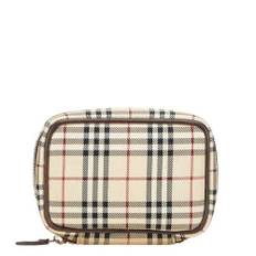 Burberry Vintage, Pre-owned, Dam, ONE Size, Pre-owned Canvas necessrer