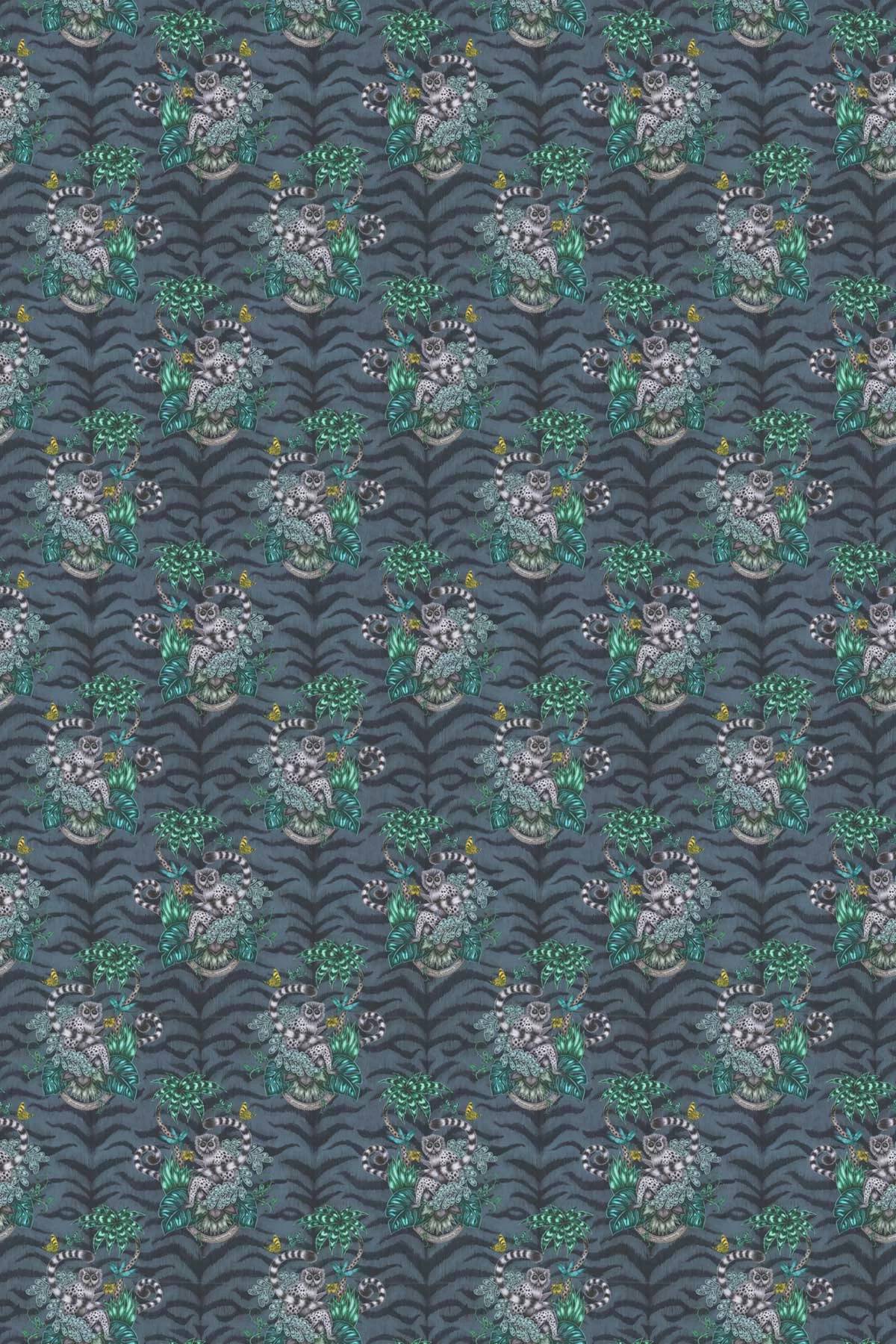 Emma J Shipley Fabric Lemur Velvet F1211/01