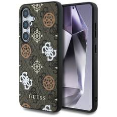Guess 4G Printed Colored Peony Pattern MagSafe case til Samsung Galaxy S25 brun