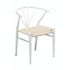DAN-FORM - DELTA Stol - Natur Rattan/Hvid Lak