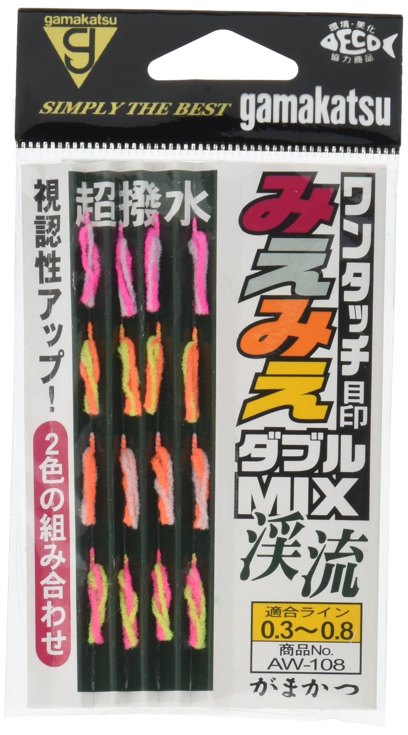Gamakatsu Synlig Markör Smal Dubbel Mix Fiske Bergsbäck 4 AW108 43985 En-touch Rigg, Fiske, Set, 0,8 mm,