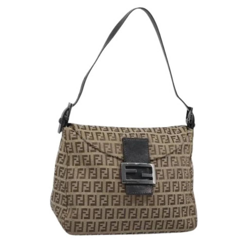 Fendi Vintage Pre-owned Vintage Skuldertaske - Vintage - Dame - Brun - ONE SIZE - Uld