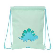 Safta Dino Grøn Rygtaske med Snore - 26x34x1 cm