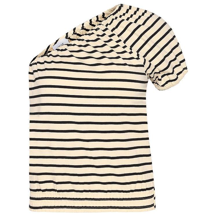Grunt Topp - GrLou - Off White/Svart - Grunt - 16 år (176) - Linne