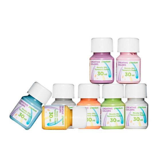 Ready Mix Tempera 8x30ml Pastell