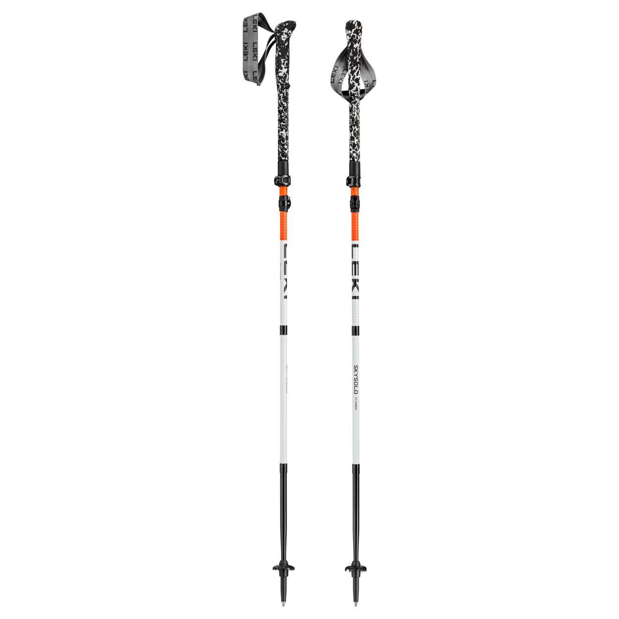 Leki Skysolo FX Carbon, Neon Orange/White/Black - PAIR
