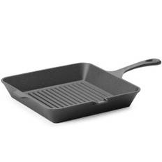 Stekpanna för grillning av kött, grönsaker, gjutjärn, 265 x 265 mm