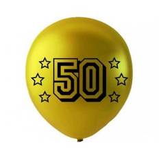 Ballon 50 Guld, 6 stk