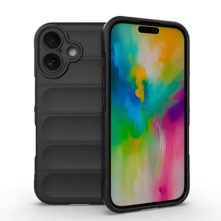 Magic Shield TPU + Flannel Protective Phone Case - For iPhone 15 Pro / White