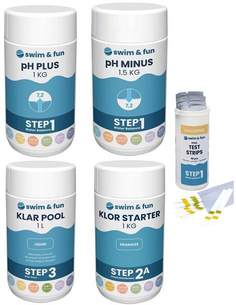 Startsæt med klor - basispakke I - PoolOasen.
