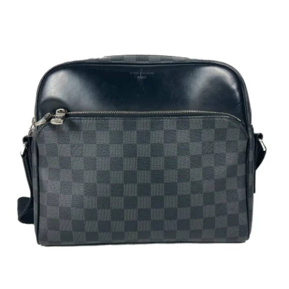 Louis Vuitton Vintage Pre-owned Vintage Damier Graphite Messenger Bag - Vintage - unisex - Sort - ONE SIZE - Uld