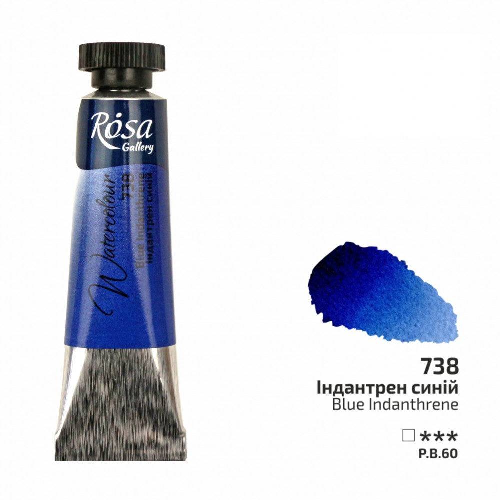 Rosa Gallery akvarellfärg tub 10 ml 738 Blue Indanthrene