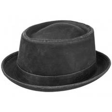 Hattar - Stetson Odenton Pork Pie Cloth Hat (svart) (Storlek: XX-Large - 63 cm)