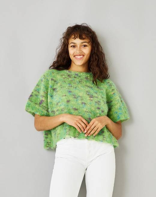 Bella Permin Stickmönster/sticksats 893182-Bred T-Shirt Endast Bella Permin Stickmönster 893181-Väst Med Twist In 2 Threads Bella Color