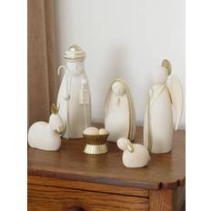 Decoris Decoris White Nativity Ornament