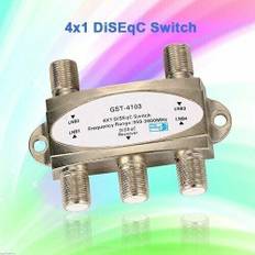 4 in 1 DiSEqC 2.0 Digital Satellite Receiver Switch 950-2400MHz FTA TV LNB BI129