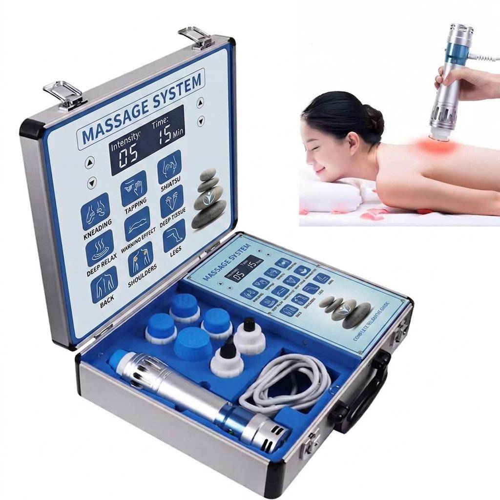 Electric Percussive Impact Massager Deep Muscle Relaxation Machine Back Neck Comfort Fitness Accessory Tools Seven Heads