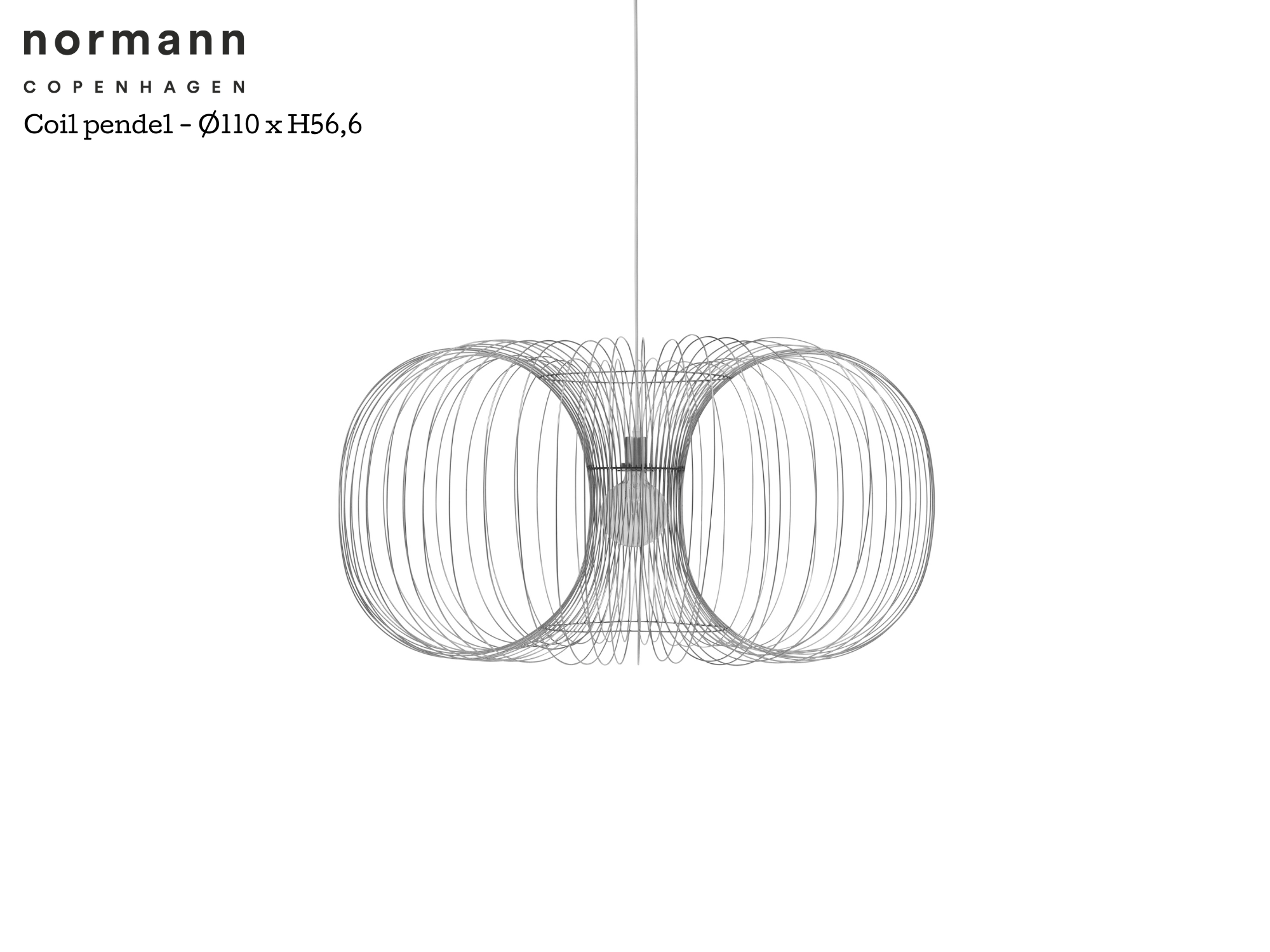 Normann Copenhagen - Coil pendel - Ø110 x H56.6 cm