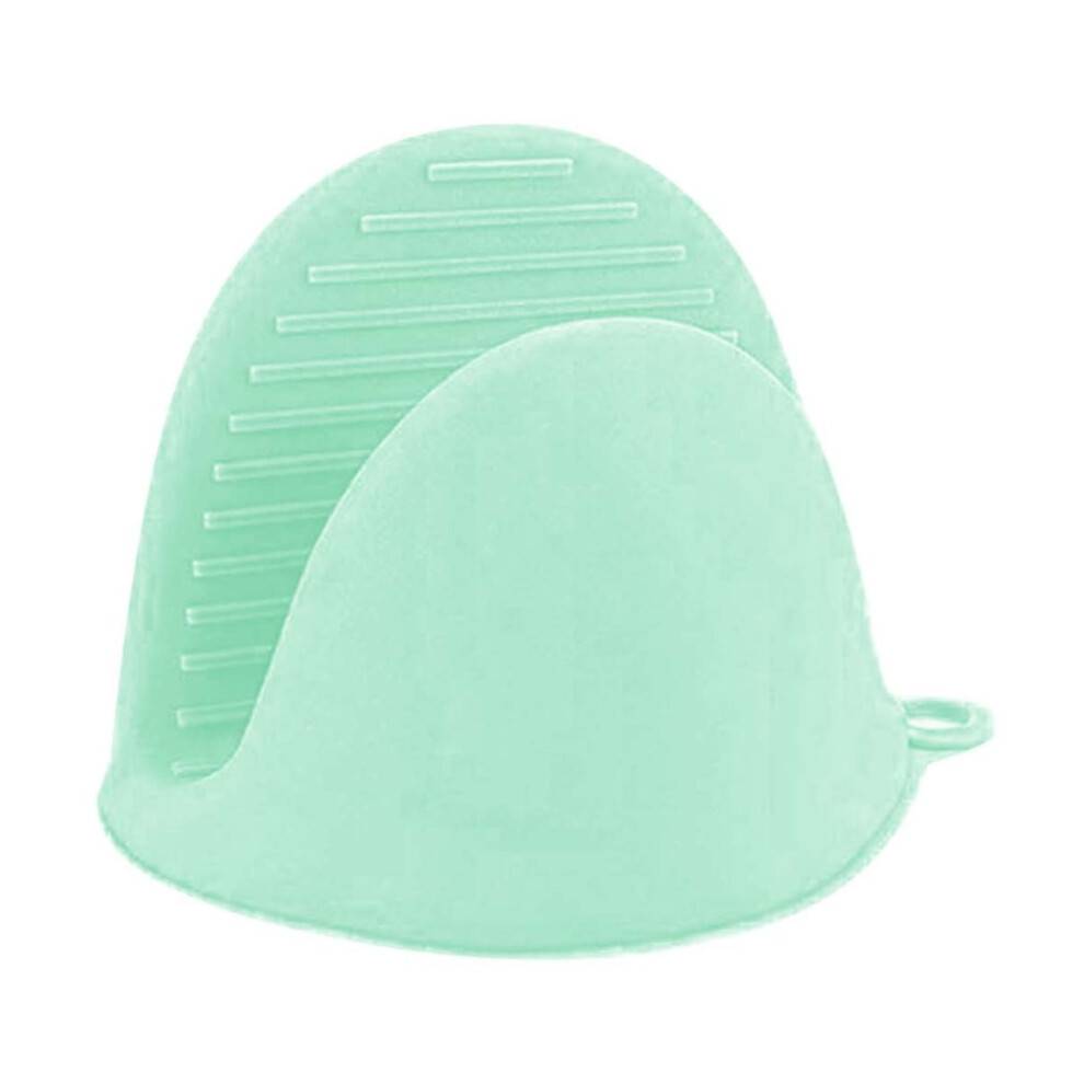 Mini silikone ovnvanter, varmebestandige grydelapper, søde grebshandsker til madlavning, bagning, grillning – mintgrøn (kompatibel med airfryer)
