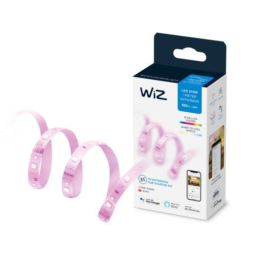 6 stk Wiz LED strip, 1 meter, forlængersæt