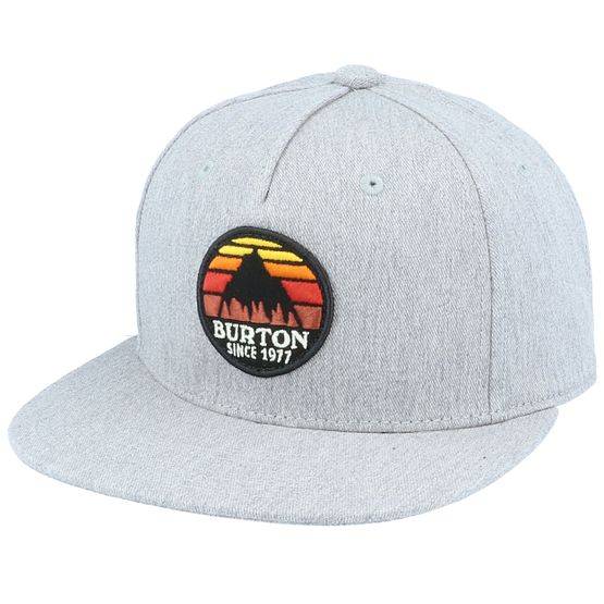 Burton - Grå snapback Keps - Kids Underhill Monument Heather Grey Snapback @ Hatstore