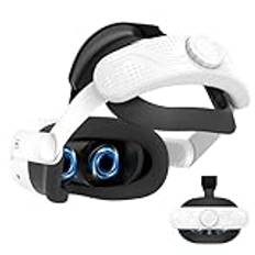Pannband för Meta Quest 3S, Comfort Elite rem för Oculus Quest 3S tillbehör, justerbart lätt VR-headset ersättningsband bekvämt och tryckreducerande minskar huvudtrycket