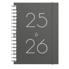Burde Kalender 25/26 Senator A6 Stone Kalendrar Grå
