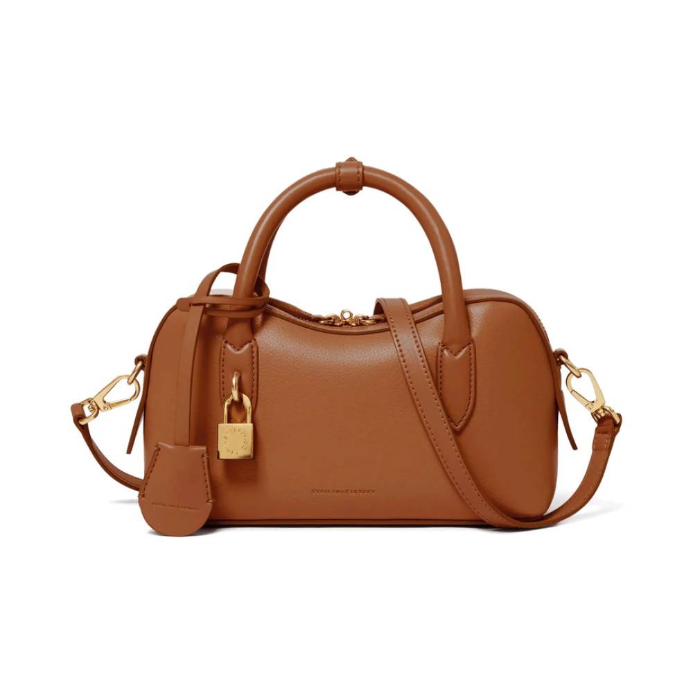 Stella McCartney Brun Polyamid Blandings Skuldertaske - Tasker - Dame - Brun - ONE SIZE - Uld