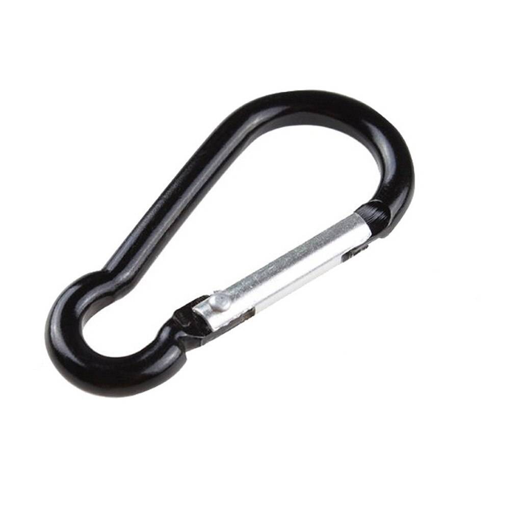 Svart Aluminium D Karbinhake Clip Krok - 1st