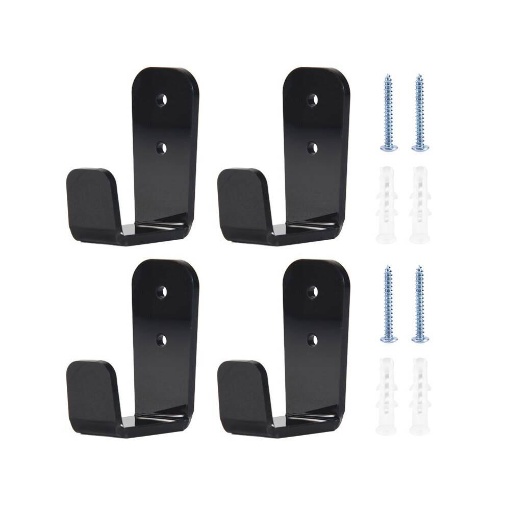 4 PCS Hockey Stick Display Holder Wall Mount, Club Display Rack, Hockey Stick ,for Horizontal Hanger for Home Wall