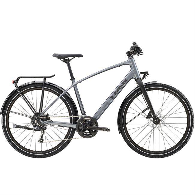 Tilbud! Trek Dual Sport 2 Equipped G5 - Grey M - Citybike 18 gear.