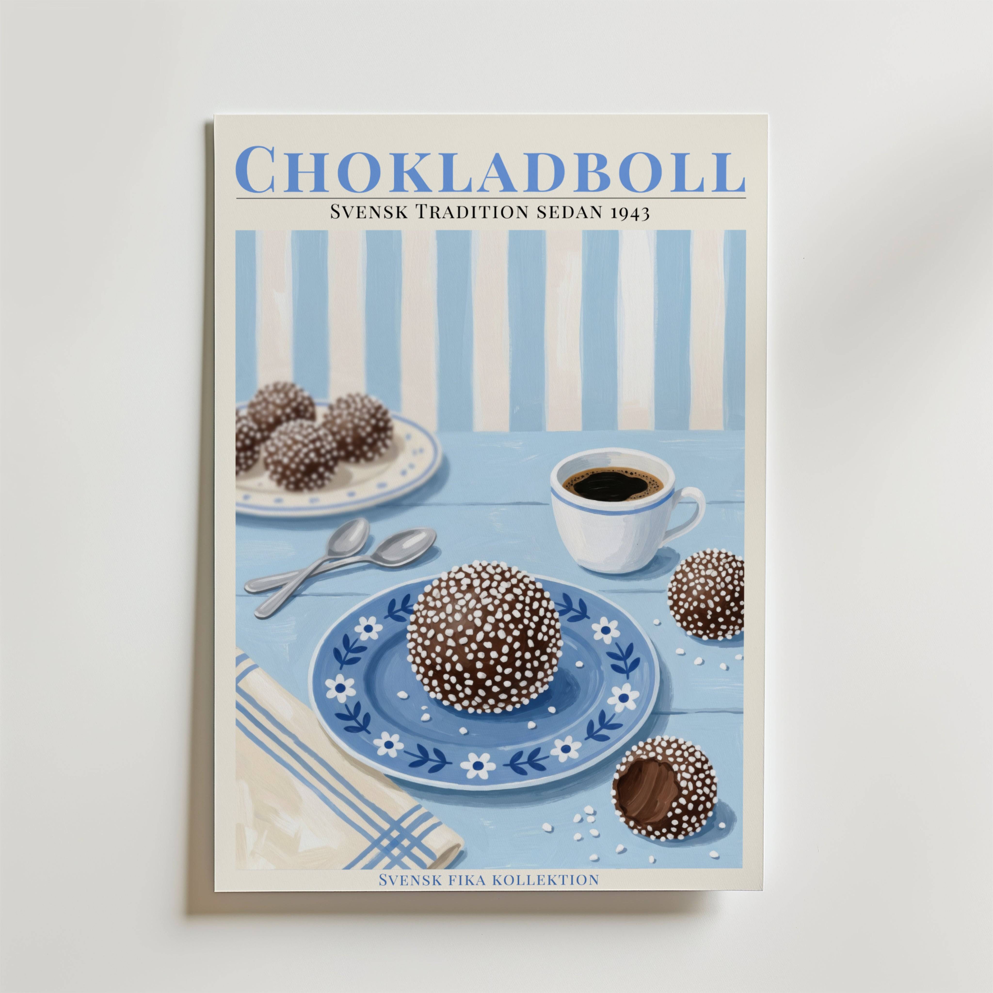 Chokladboll Poster - Fine Art Poster 100x140 cm