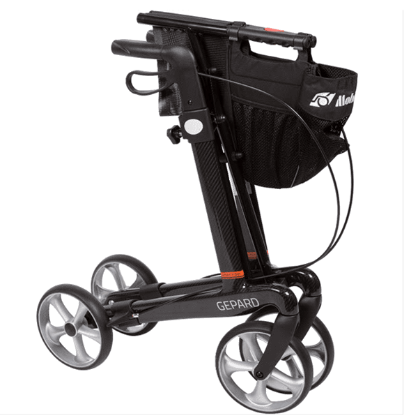 Gepard - Kulfiber Rollator - Sort small - Sort.