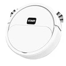 Robot Vacuum Cleaner Automatic Mini Wet Dry Drag Sweep Suction 3 in 1 Strong Sweeping Machine Intelligent Robot(White Charging)