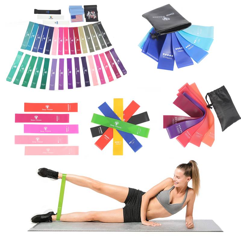 2024 Hotsale Wholesale Custom Printed Mini Resistance Loop Bands Fitness Bands Resistance Rubber Loop Bands