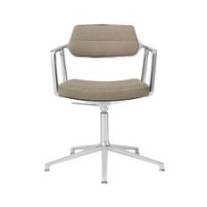 Vipp Swivel+ Chair Gliders Kontorsstol Vipp453 Dark Sand Textile