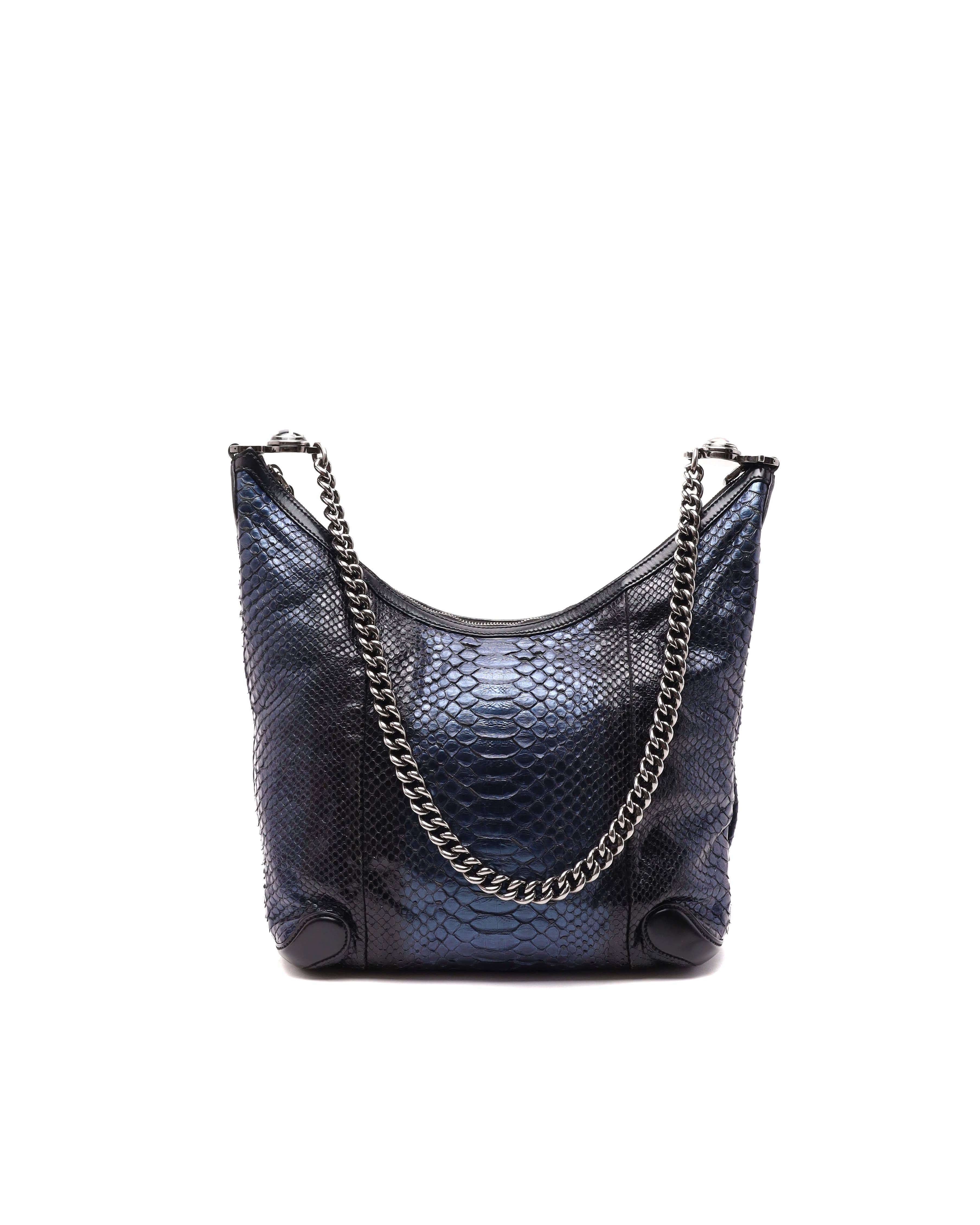 Gucci Galaxy Python Hobo Bag - Blue (One Size)