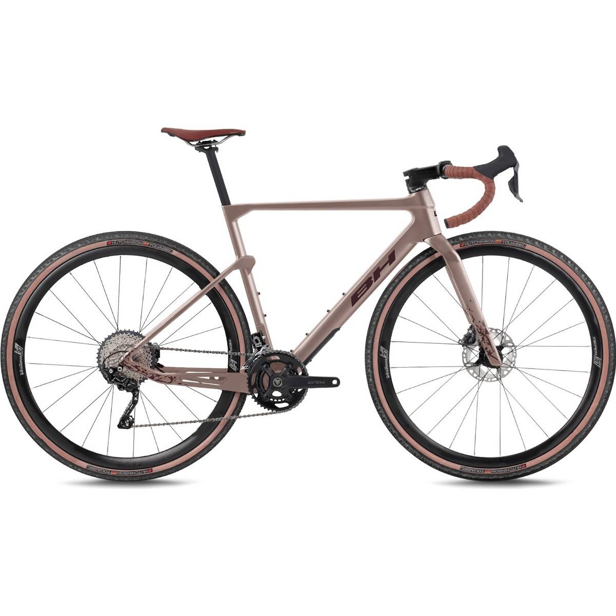 Gravel bike BH Gravelx Evo 5.0 AT Rose Gold/Dark Red/Dark Red S 2026