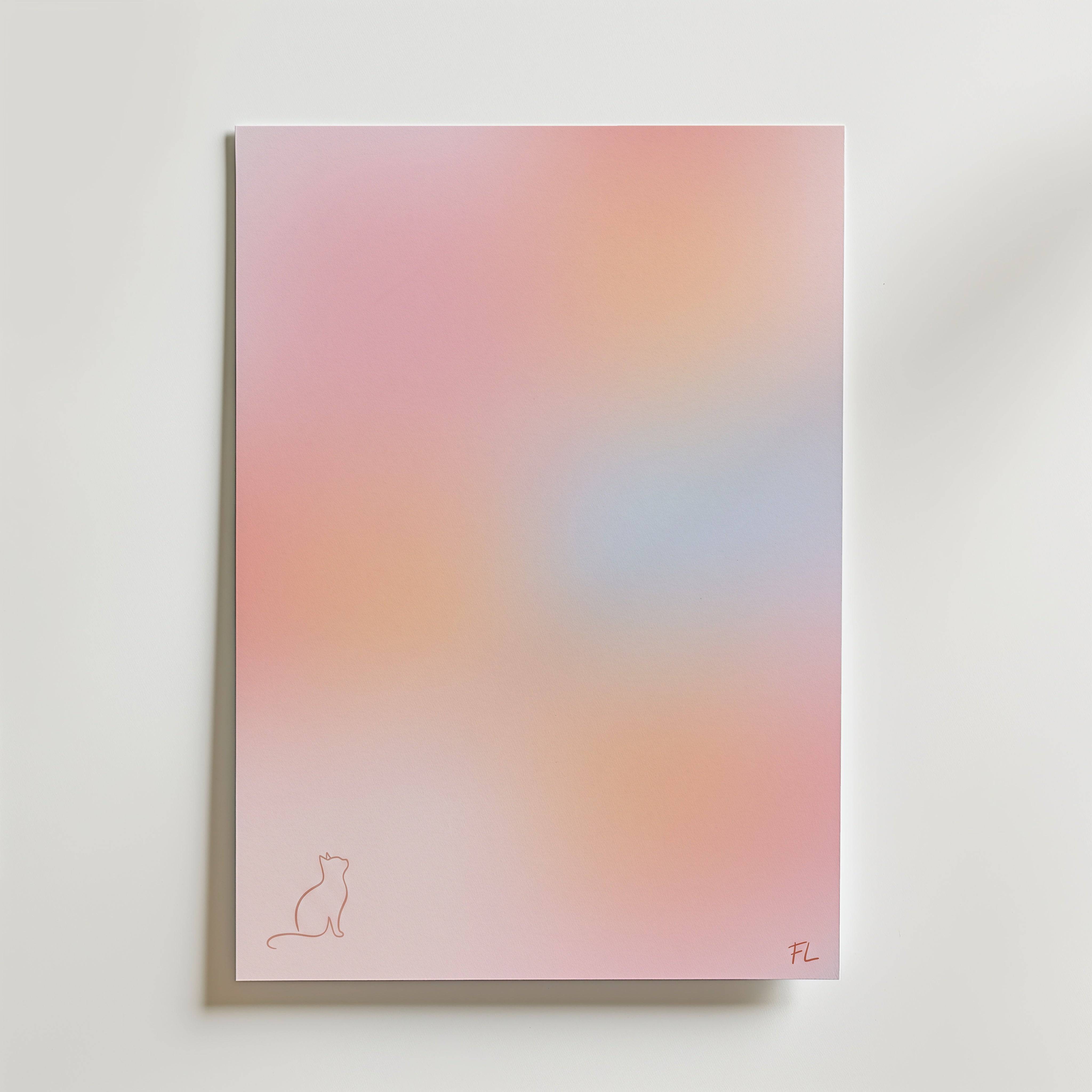 Freja Lund Aftengl�d - Premium Canvas 21x30 cm Utan passepartout