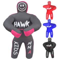 Hawk Sports Kids Grappling Dummy Kids BJJ Wrestling Dummy Sandbag MMA Brazilian Jiu Jitsu Kids Judo Youth Throwing Boxing Dummy Doll No Stuffing grå färg