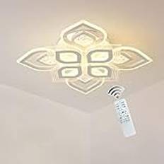 Modern LED Ceiling Lights, Dimmable LED Ceiling Lamp with Remote Control, 86W Creative Flower Shape Ceiling Light, Living Room Lights, Bedroom Ceiling Lights Living Room, Ceiling Chandelier Household