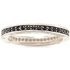 Thomas Sabo Bague d'éternité classique noir en argent sterling 925 TR1700-051-11-54