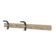 Muuto - Plank Coat Rack Oak / Black - Klädhängare - Kim Colin,Sam Hecht - Beige