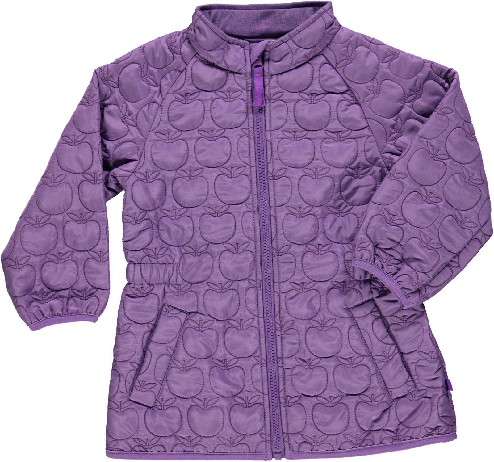 Thermo jakke lang med Æbler - Purple / 5-6