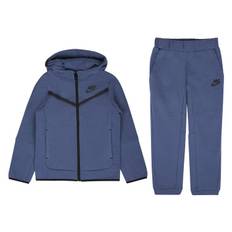 Nkn Nsw Tech Fleece Set Diffused Blue, Unisex, Kläder, träningsoveraller & set, Blå, 98/104 (98/104)