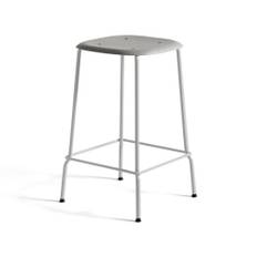 HAY - Soft Edge 80 Low Soft Grey Water Based Lacq Oak Soft Grey Base - Barstolar - Iskos-Berlin - Grå - Metall/Trä